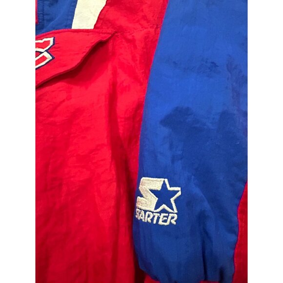 Vintage 90's Starter Montreal Canadiens NHL Pullover Puffer Jacket Red Men's XL - Picture 7 of 8